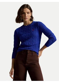 Polo Ralph Lauren Sweter 211971869012 Niebieski Slim Fit ze sklepu MODIVO w kategorii Swetry damskie - zdjęcie 188096816