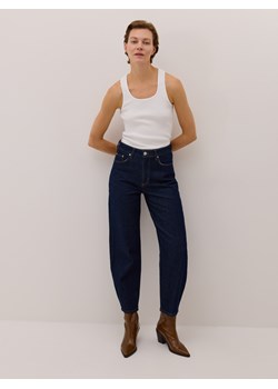Reserved - Jeansy barrel leg - indigo jeans ze sklepu Reserved w kategorii Jeansy damskie - zdjęcie 188098028