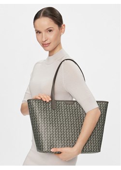 Tory Burch Torebka Basketweave Tote 145634 Szary ze sklepu MODIVO w kategorii Torby Shopper bag - zdjęcie 188098375