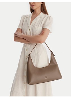 Calvin Klein Torebka Emblem Hw Lthr Shoulder Bag LV04F3262G Beżowy ze sklepu MODIVO w kategorii Torebki damskie - zdjęcie 188098457