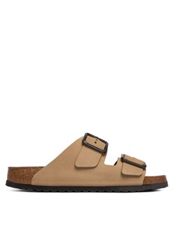 Klapki Birkenstock Arizona Wire Buckle 1031627 Beżowy ze sklepu eobuwie.pl w kategorii Klapki męskie - zdjęcie 188098487