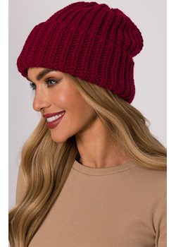 Czapka damska beanie bordowa M895, Kolor bordowy, Rozmiar uniwersalny, MOE ze sklepu Primodo w kategorii Czapki zimowe damskie - zdjęcie 188099218