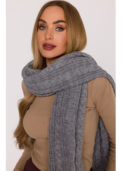 Długi szal damski szary M898, Kolor szary, Rozmiar uniwersalny, MOE ze sklepu Primodo w kategorii Szaliki i chusty damskie - zdjęcie 188099296