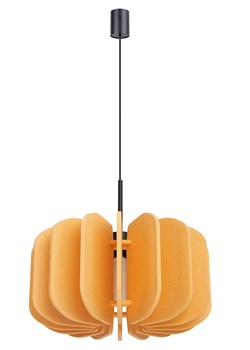 Żółta wisząca lampa z filcu E5-G60 ze sklepu Edinos.pl w kategorii Lampy wiszące - zdjęcie 188099376