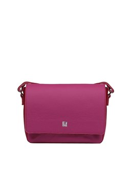 różowa  torebka damska skórzana listonoszka na ramię Kylie ze sklepu Słoń Torbalski w kategorii Listonoszki - zdjęcie 188099708