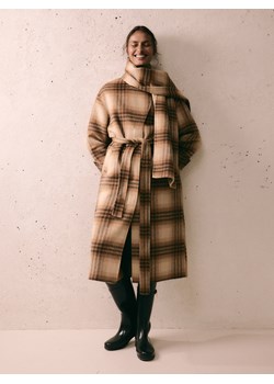 Reserved - Płaszcz oversize z wełną - wielobarwny ze sklepu Reserved w kategorii Płaszcze damskie - zdjęcie 188099786