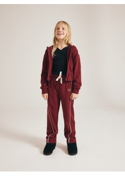 Reserved - Spodnie dresowe z przeszyciami - bordowy ze sklepu Reserved w kategorii Spodnie i półśpiochy - zdjęcie 188099935
