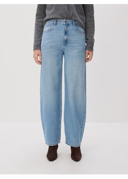 Reserved - Jeansy barrel leg - niebieski ze sklepu Reserved w kategorii Jeansy damskie - zdjęcie 188100016