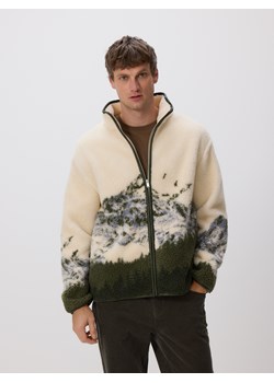 Reserved - Bluza sherpa ze stójką - wielobarwny ze sklepu Reserved w kategorii Bluzy męskie - zdjęcie 188100358