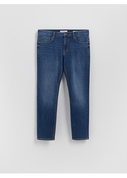 Reserved - Jeansy slim z efektem sprania - granatowy ze sklepu Reserved w kategorii Jeansy męskie - zdjęcie 188100366