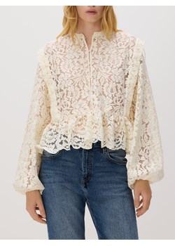 Reserved - Koszula ze strukturalnej tkaniny - złamana biel ze sklepu Reserved w kategorii Bluzki damskie - zdjęcie 188100537