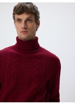 Reserved - Sweter z wełną - czerwony ze sklepu Reserved w kategorii Swetry męskie - zdjęcie 188100589