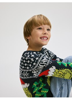 Reserved - Świąteczny sweter Grinch - granatowy ze sklepu Reserved w kategorii Swetry chłopięce - zdjęcie 188101115