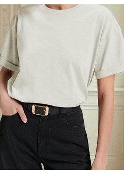 Sinsay - Koszulka z krótkim rękawem - kremowy ze sklepu Sinsay w kategorii Bluzki damskie - zdjęcie 188101168