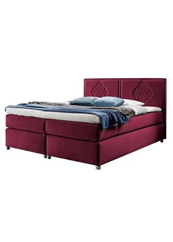 Czerwone łóżko kontynentalne boho 5 rozmiarów T3-A51 ze sklepu Edinos.pl w kategorii Łóżka i materace - zdjęcie 188101526