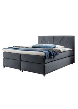 Ciemnoszare łóżko kontynentalne 5 rozmiarów M7-S71 ze sklepu Edinos.pl w kategorii Łóżka i materace - zdjęcie 188101535