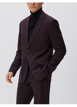 Reserved - Marynarka slim fit z domieszką wiskozy - mahoniowy ze sklepu Reserved w kategorii Marynarki męskie - zdjęcie 188101606