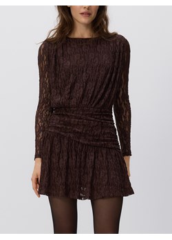 Reserved - Koronkowa sukienka - ciemnobrązowy ze sklepu Reserved w kategorii Sukienki - zdjęcie 188101618