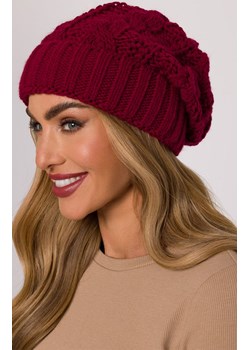 Czapka damska beanie bordowa M897, Kolor bordowy, Rozmiar uniwersalny, MOE ze sklepu Primodo w kategorii Czapki zimowe damskie - zdjęcie 188101876