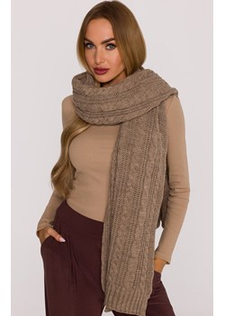 Długi szal damski beżowy M898, Kolor beżowy, Rozmiar uniwersalny, MOE ze sklepu Primodo w kategorii Szaliki i chusty damskie - zdjęcie 188101889