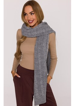 Długi szal damski szary M898, Kolor szary, Rozmiar uniwersalny, MOE ze sklepu Primodo w kategorii Szaliki i chusty damskie - zdjęcie 188101909