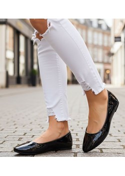 Czarne baletki damskie lakierowane /F8-2 13077 T196/ ze sklepu Pantofelek24.pl w kategorii Balerinki - zdjęcie 188102249