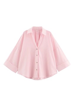 Damska luźna koszula - Różowy XS ze sklepu Intimica.pl w kategorii Koszule damskie - zdjęcie 188102356