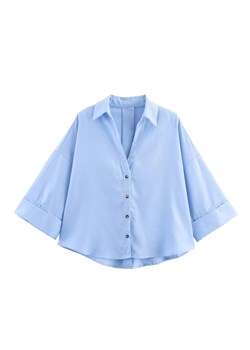 Damska luźna koszula - Niebieski XS ze sklepu Intimica.pl w kategorii Koszule damskie - zdjęcie 188102358