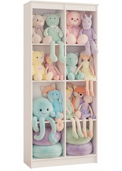 Biały regał na zabawki do pokoju dziecięcego P5-A41 ze sklepu Edinos.pl w kategorii Regały i witryny - zdjęcie 188102377