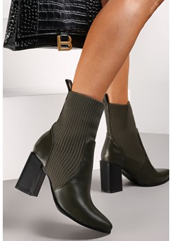 Zielone Botki Tristn ze sklepu renee.pl w kategorii Botki - zdjęcie 188102888