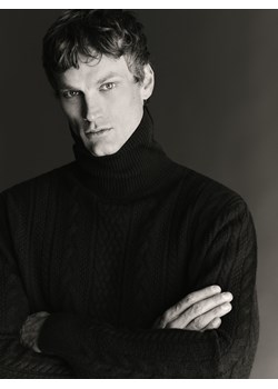 Reserved - Sweter z wełną - czerwony ze sklepu Reserved w kategorii Swetry męskie - zdjęcie 188102896