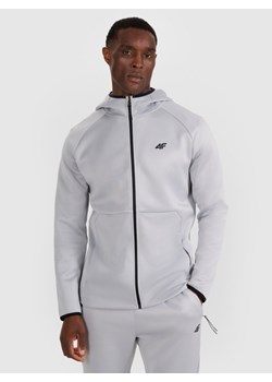 Męska bluza treningowa 4F 4FWAW25TFSWM560 - szara ze sklepu Sportstylestory.com w kategorii Bluzy męskie - zdjęcie 188103345