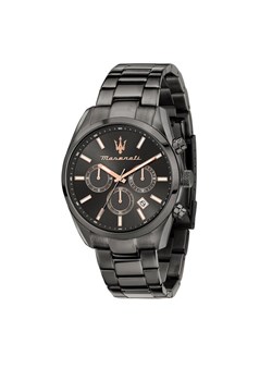 Maserati Zegarek Attrazione R8853151001 Czarny ze sklepu MODIVO w kategorii Zegarki - zdjęcie 188103488