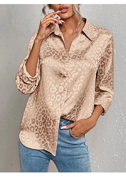 Damska koszula w centki - Beżowy S ze sklepu Intimica.pl w kategorii Koszule damskie - zdjęcie 188103608