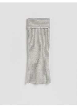 Reserved - Prążkowana spódnica - jasnoszary ze sklepu Reserved w kategorii Spódnice - zdjęcie 188103877