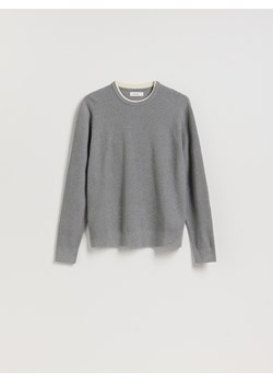 Reserved - Sweter z bawełną - szary ze sklepu Reserved w kategorii Swetry męskie - zdjęcie 188103879