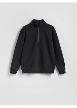 Reserved - Gładka bluza ze stójką - czarny ze sklepu Reserved w kategorii Bluzy męskie - zdjęcie 188104028