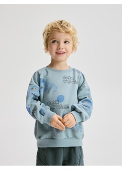 Reserved - Bluza oversize z nadrukiem - niebieski ze sklepu Reserved w kategorii Bluzy chłopięce - zdjęcie 188104166