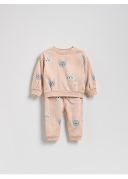Reserved - Bawełniany komplet - brudny róż ze sklepu Reserved w kategorii Odzież dla niemowląt - zdjęcie 188104298