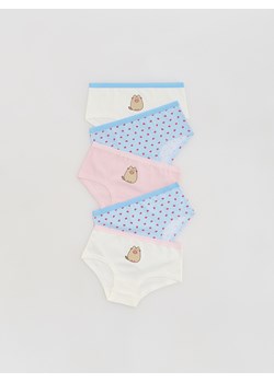 Reserved - Bawełniane majtki Pusheen 5 pack - wielobarwny ze sklepu Reserved w kategorii Majtki dziecięce - zdjęcie 188104327