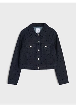 Sinsay - Jeansowa katana ze wzorem w serca - wielobarwny ze sklepu Sinsay w kategorii Kurtki damskie - zdjęcie 188104779