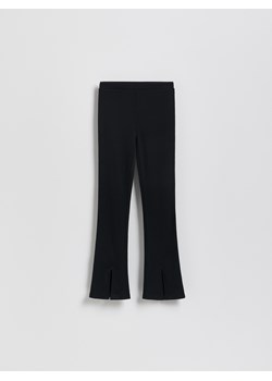 Reserved - Spodnie flare z rozcięciami - czarny ze sklepu Reserved w kategorii Spodnie dziewczęce - zdjęcie 188105137