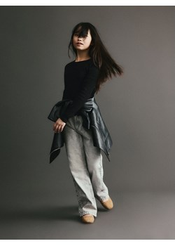 Reserved - Bluzka z falbanką - czarny ze sklepu Reserved w kategorii Bluzki dziewczęce - zdjęcie 188105278