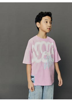 Reserved - T-shirt z nadrukiem - intensywny róż ze sklepu Reserved w kategorii T-shirty chłopięce - zdjęcie 188105308