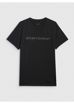 Męski t-shirt z nadrukiem 4F 4FWAW25TTSHM2962 - czarny ze sklepu Sportstylestory.com w kategorii T-shirty męskie - zdjęcie 188105397