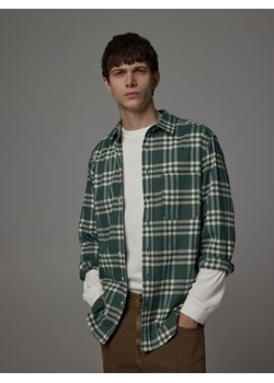 Reserved - Koszula regular fit w kratę - ciemnozielony ze sklepu Reserved w kategorii Koszule męskie - zdjęcie 188105675