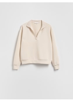 Reserved - Bluza z modalem - beżowy ze sklepu Reserved w kategorii Bluzy damskie - zdjęcie 188105709