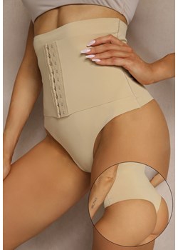 Beżowa Bielizna modelująca Majtki z Wysoką Talią Efralia ze sklepu renee.pl w kategorii Bielizna wyszczuplająca - zdjęcie 188105916