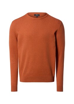 Nils Sundström Męski sweter z dzianiny Mężczyźni Bawełna sjena jednolity ze sklepu vangraaf w kategorii Swetry męskie - zdjęcie 188106119