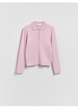 Reserved - Sweter z kołnierzykiem - różowy ze sklepu Reserved w kategorii Swetry damskie - zdjęcie 188106138